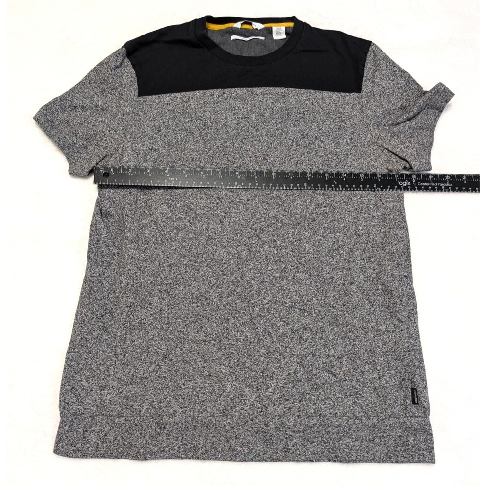 Calvin Klein Liquid Touch Men's Sm Gray Black T-Shirt Short Sleeve 100% Cotton - Picture 8 of 15